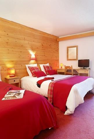 Аренда на лыжном курорте Номер для семьи (2 человека) - Hôtel du Bourg - Valmorel - Односпальная кровать