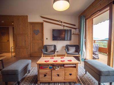 Ski verhuur Appartement 3 kamers 5 personen (E11) - La Grange Aux Fées - Valmorel - Woonkamer