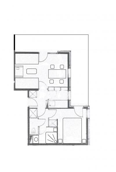 Skiverleih 2-Zimmer-Appartment für 4 Personen (G401) - La Résidence le Morel - Valmorel - Plan