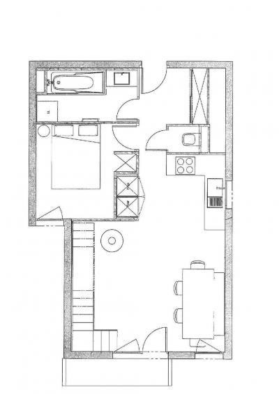 Soggiorno sugli sci Appartamento su due piani 3 stanze per 7 persone (G092) - La Résidence les Lauzes - Valmorel