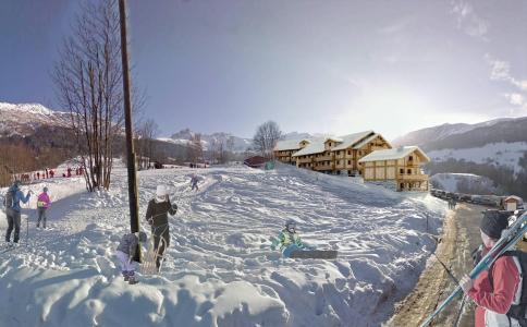 Rent in ski resort Le Roc - Valmorel - Winter outside