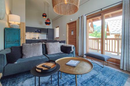 Rent in ski resort 5 room duplex chalet 8 people (Gaspesie) - Les Chalets Lumi - Valmorel - Living room