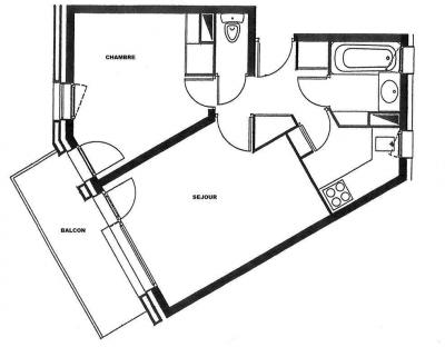 Location au ski Appartement 2 pièces 5 personnes (G343) - Résidence Camarine - Valmorel