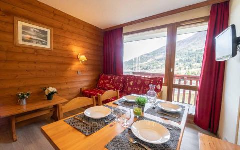 Ski verhuur Appartement 2 kamers 5 personen (G343) - Résidence Camarine - Valmorel - Woonkamer