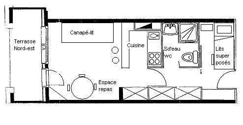 Soggiorno sugli sci Appartamento 2 stanze per 4 persone (G032) - Résidence Cheval Blanc - Valmorel