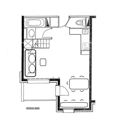Skiverleih 2-Zimmer-Appartment für 6 Personen (Logement 2 pièces 6 personnes (G473)) - Résidence Cheval Blanc - Valmorel