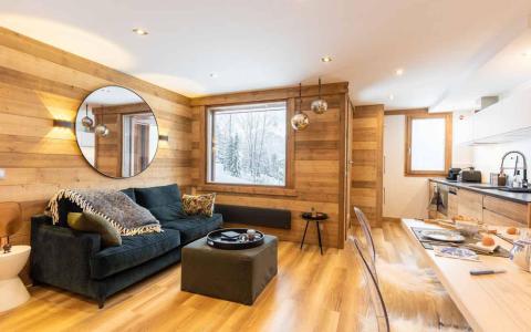 Ski verhuur Appartement 2 kamers 3 personen (G462) - Résidence Cheval Blanc - Valmorel - Woonkamer