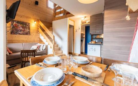 Ski verhuur Appartement 2 kamers 6 personen (G473) - Résidence Cheval Blanc - Valmorel - Woonkamer