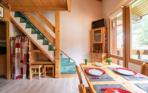 Ski verhuur Appartement 3 kamers mezzanine 6 personen (G479) - Résidence Cheval Blanc - Valmorel - Woonkamer