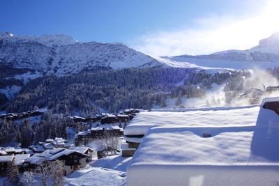 Rent in ski resort Studio 4 people (22) - Résidence la Cachette - Valmorel - Winter outside