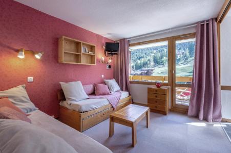 Skiverleih 2-Zimmer-Appartment für 4 Personen (015) - Résidence la Roche Combe - Valmorel - Wohnzimmer