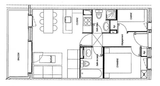 Soggiorno sugli sci Appartamento 3 stanze per 6 persone (GL344) - Résidence la Valériane - Valmorel
