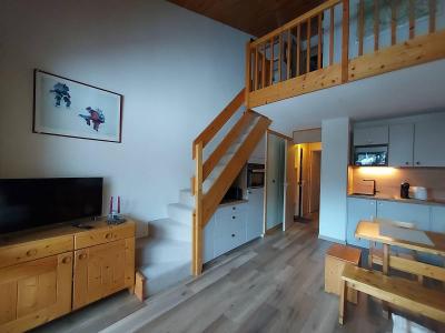 Ski verhuur Appartement 3 kamers mezzanine 5 personen (C29) - Résidence le Cheval Blanc - Valmorel - Woonkamer