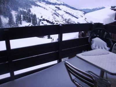 Rent in ski resort Studio cabin 4 people (025) - Résidence le Cristallin - Valmorel - Terrace