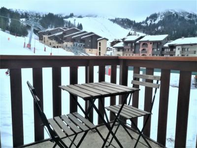 Alquiler al esquí Apartamento 2 piezas para 5 personas (019) - Résidence le Pierrafort - Valmorel - Balcón