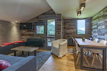 Skiverleih 3-Zimmer-Holzhütte für 6 Personen (032-33) - Résidence le Portail - Valmorel - Wohnzimmer