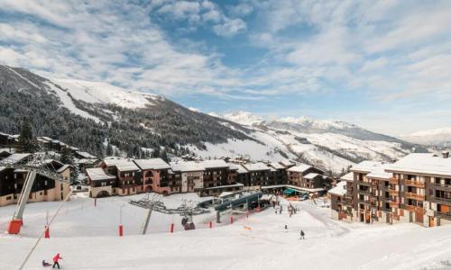 Location au ski Studio 3 personnes (Confort 22m²-2) - Résidence Le Ruisseau - Maeva Home - Valmorel - Extérieur hiver