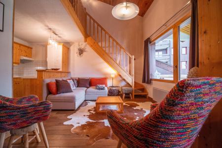 Ski verhuur Appartement duplex 4 kamers 10 personen (040) - Résidence les Côtes - Valmorel - Woonkamer