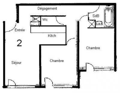 Rent in ski resort 3 room apartment 6 people (GL302) - Résidence les Jardins d'Hiver - Valmorel