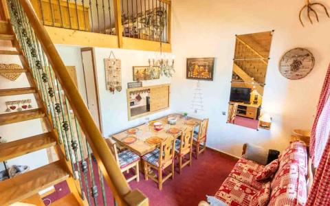 Skiverleih 4 Zimmer Maisonettewohnung für 8 Personen (G266) - Résidence les Marches - Valmorel - Wohnzimmer