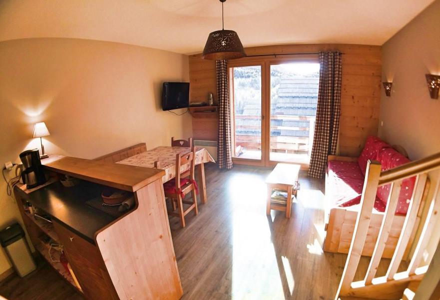 Skiverleih 3-Zimmer-Appartment für 6 Personen (C61) - Le Hameau des Rennes - Vars - Wohnzimmer