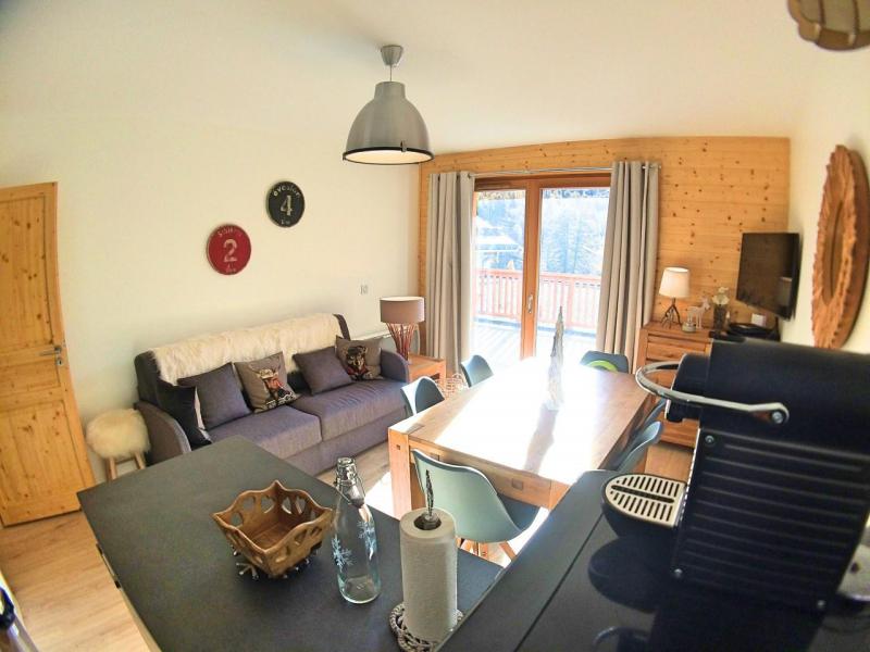 Ski verhuur Appartement 2 kabine kamers 6 personen (M18) - Le Hameau des Rennes - Vars - Woonkamer