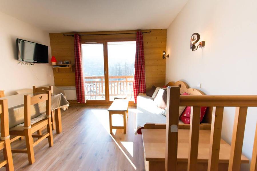 Ski verhuur Appartement duplex 4 kamers 6 personen (D22) - Le Hameau des Rennes - Vars - Woonkamer