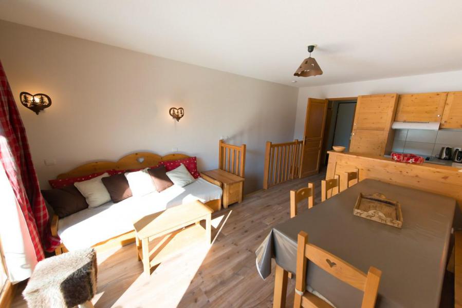 Ski verhuur Appartement duplex 4 kamers 6 personen (D22) - Le Hameau des Rennes - Vars - Woonkamer