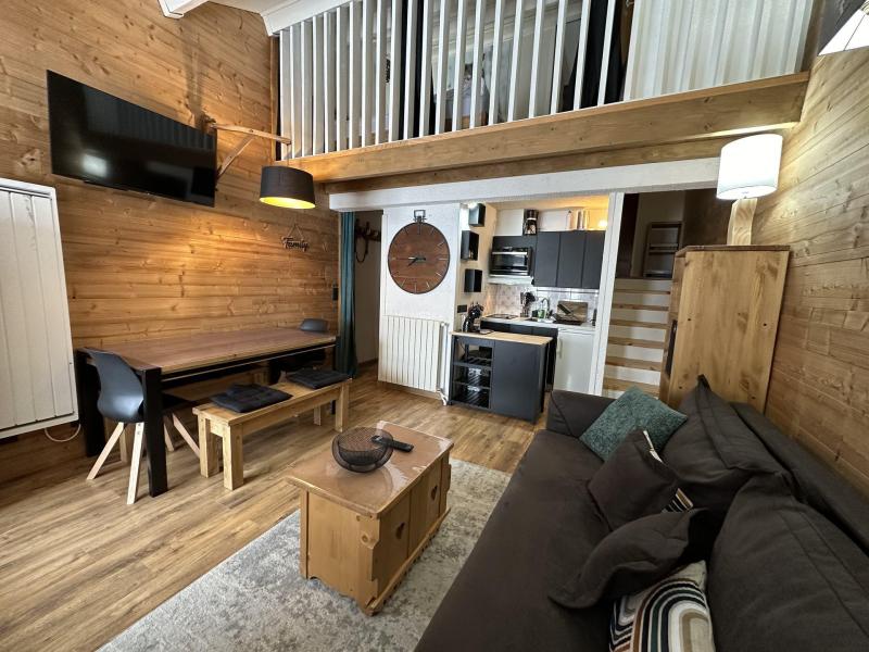 Skiverleih Wohnung 2 Mezzanine Zimmer 7 Leute (35) - Le Hameau - Vars - Wohnzimmer