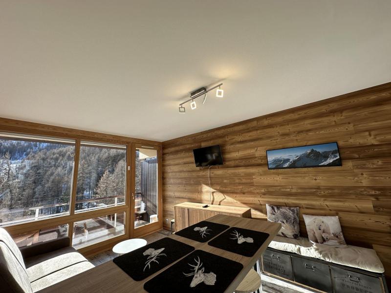 Rent in ski resort Studio sleeping corner 4 people (1041) - Le Pelvoux I - Vars - Living room