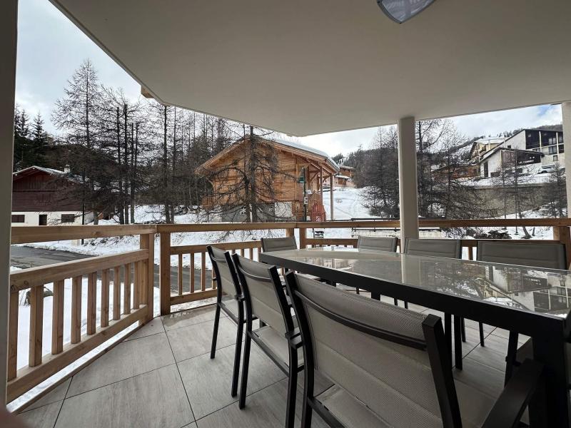 Ski verhuur Appartement 4 kamers 8 personen (103) - Le Solea - Vars - Balkon