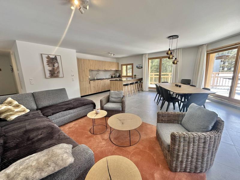 Ski verhuur Appartement 5 kamers 9 personen (303) - Le Solea - Vars - Woonkamer