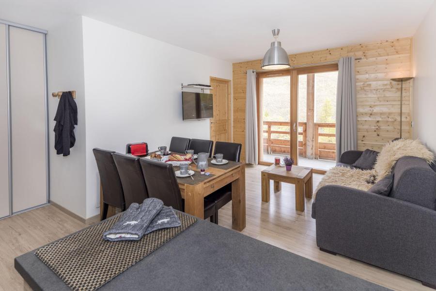 Аренда на лыжном курорте Апартаменты 3 комнат 6 чел. (16B) - Les Chalets des Rennes - Vars - Салон