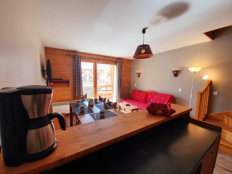 Skiverleih 3 Zimmer Maisonettewohnung für 6 Personen (A51) - Les Chalets des Rennes - Vars - Wohnzimmer