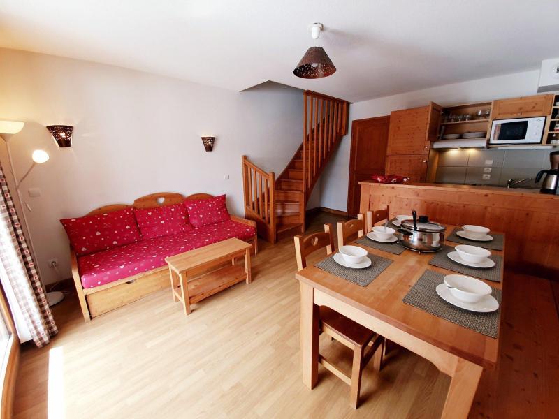 Skiverleih 3 Zimmer Maisonettewohnung für 6 Personen (B41) - Les Chalets des Rennes - Vars - Wohnzimmer