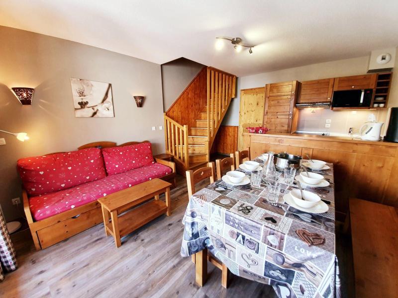 Skiverleih 3 Zimmer Maisonettewohnung für 6 Personen (C41) - Les Chalets des Rennes - Vars - Wohnzimmer