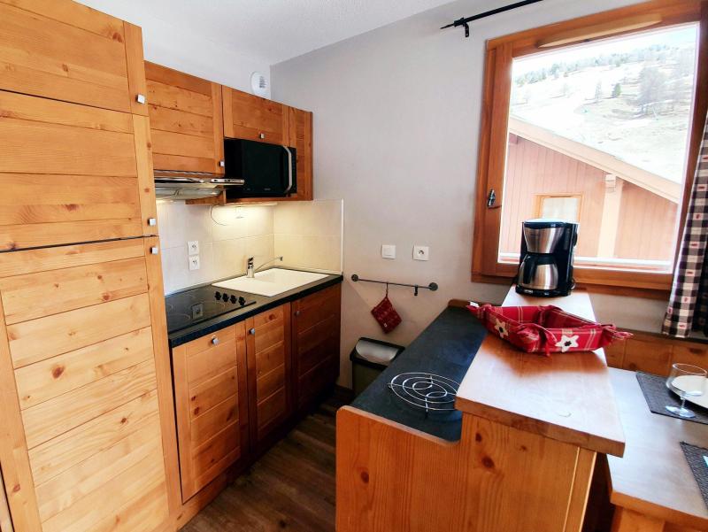 Ski verhuur Appartement 2 kamers 4 personen (A21) - Les Chalets des Rennes - Vars - Keuken