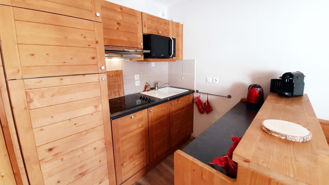 Ski verhuur Appartement 2 kamers 4 personen (C32) - Les Chalets des Rennes - Vars - Keuken