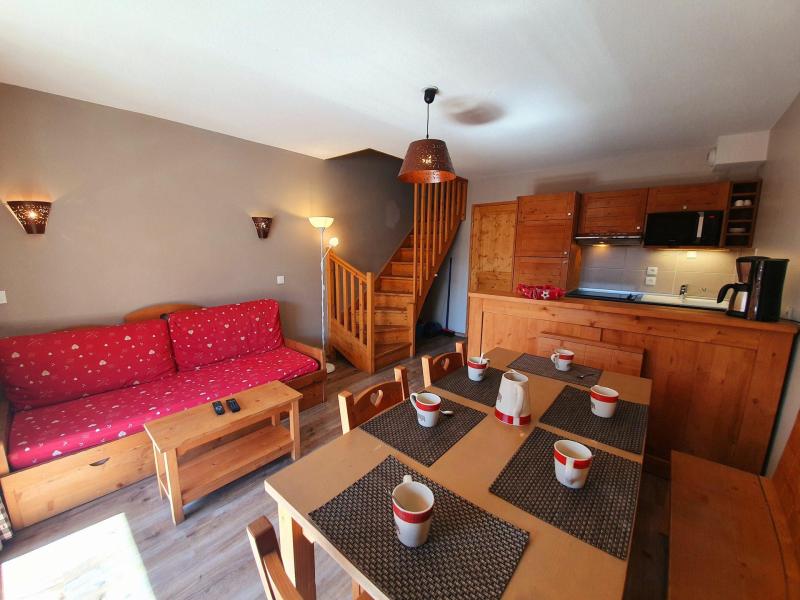 Ski verhuur Appartement duplex 3 kamers 6 personen (A51) - Les Chalets des Rennes - Vars - Woonkamer