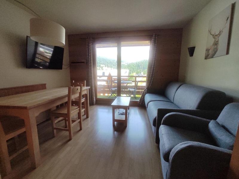 Ski verhuur Appartement duplex 3 kamers 6 personen (E31) - Les Chalets des Rennes - Vars - Woonkamer