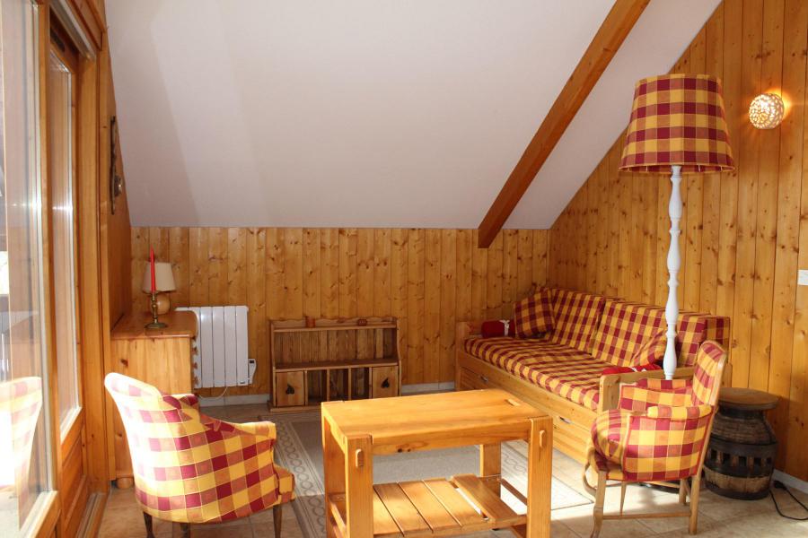 Ski verhuur Appartement 3 kamers 6 personen (10ALB) - Résidence l'Aiglon - Vars - Woonkamer