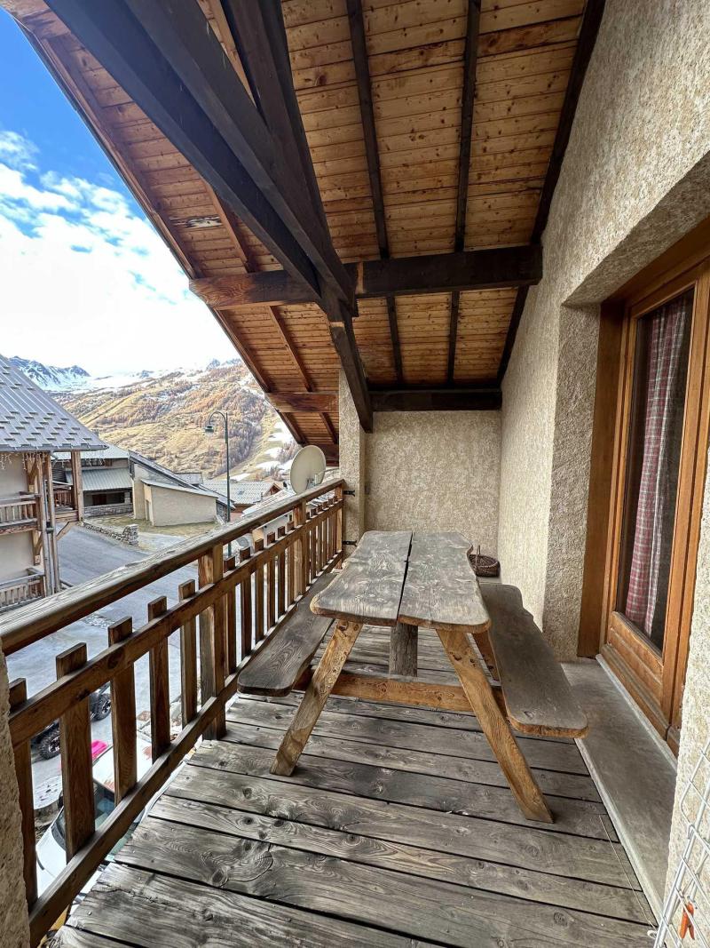 Skiverleih Wohnung 2 Mezzanine Zimmer 4 Leute (001) - Résidence Le Coup de Sabre - Vars - Balkon