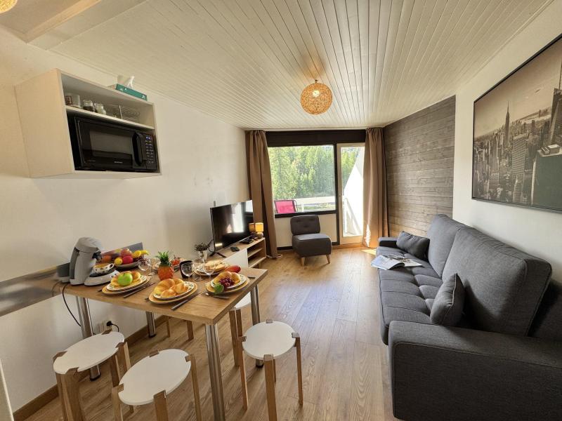 Rent in ski resort Studio sleeping corner 5 people (306) - Résidence le Lauzet - Vars - Living room