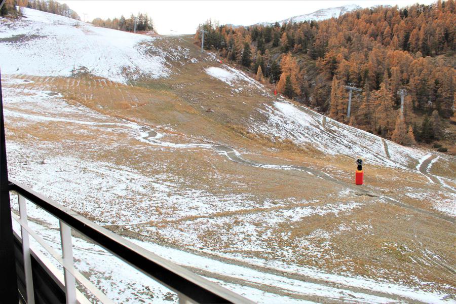 Ski verhuur Studio bergnis 4 personen (462) - Résidence le Pelvoux II - Vars - Balkon