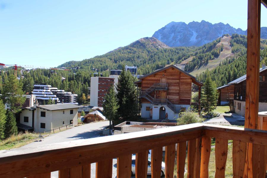 Skiverleih 3 Zimmer Maisonettewohnung für 6 Personen (010) - Résidence le Sandrina - Vars - Terrasse