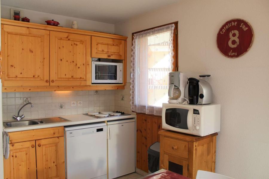 Wynajem na narty Apartament 3 pokojowy kabina 4 osób (01) - Résidence Marmottons - Vars - Aneks kuchenny