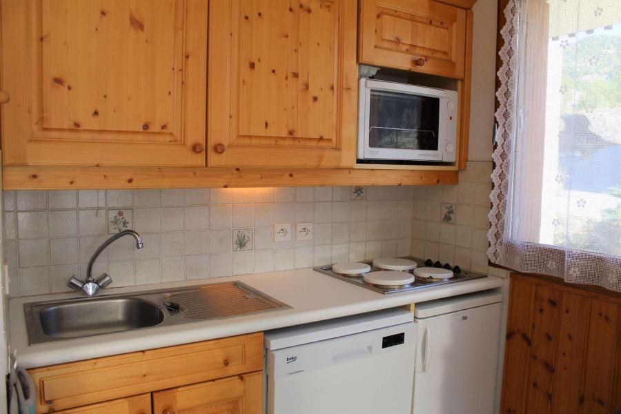 Location au ski Appartement 3 pièces cabine 4 personnes (01) - Résidence Marmottons - Vars - Kitchenette