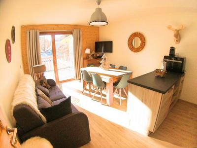 Ski verhuur Appartement 2 kabine kamers 6 personen (M18) - Le Hameau des Rennes - Vars - Woonkamer