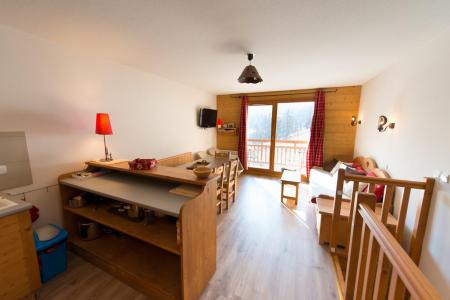 Ski verhuur Appartement duplex 4 kamers 6 personen (D22) - Le Hameau des Rennes - Vars - Woonkamer