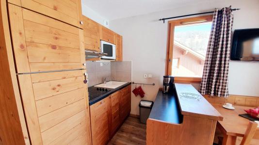 Ski verhuur Appartement 2 kamers 4 personen (C21) - Les Chalets des Rennes - Vars - Keuken